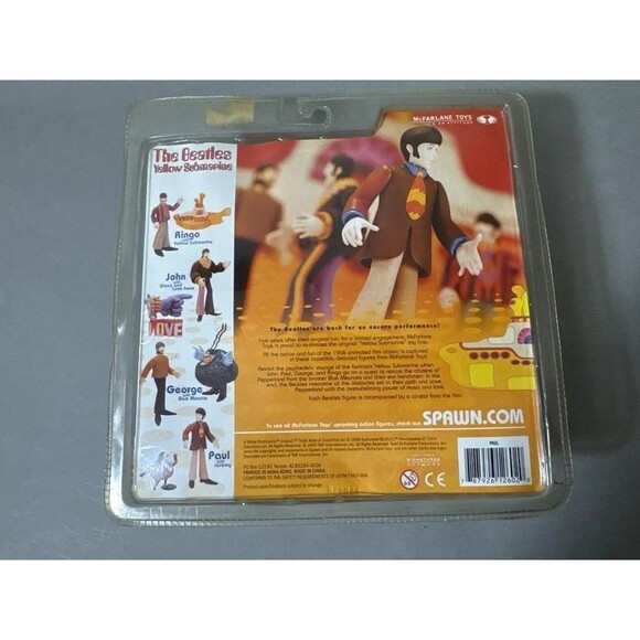 The Beatles Yellow Submarine Paul McCartney Action Figure w/ Jeremy Sealed Vinta - Picture 2 of 2